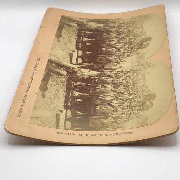 VINTAGE Stereograph Slide 16533 Military Scattered Forces Mukden Manchur… - Picture 8 of 9